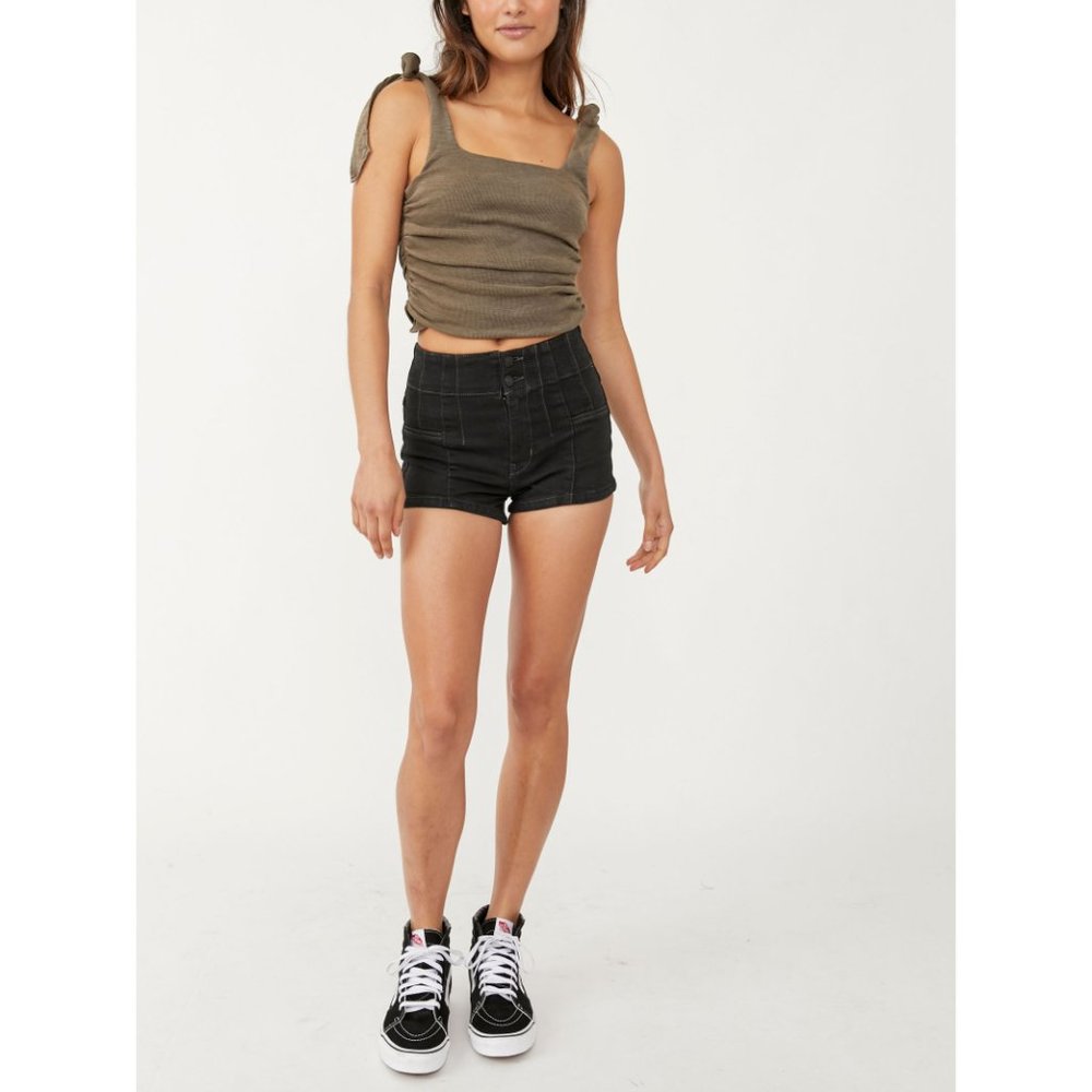 🎉LAST CHANCE🎉 FREE PEOPLE Jayde Micro Shorts / Last Night - Picture 6 of 7